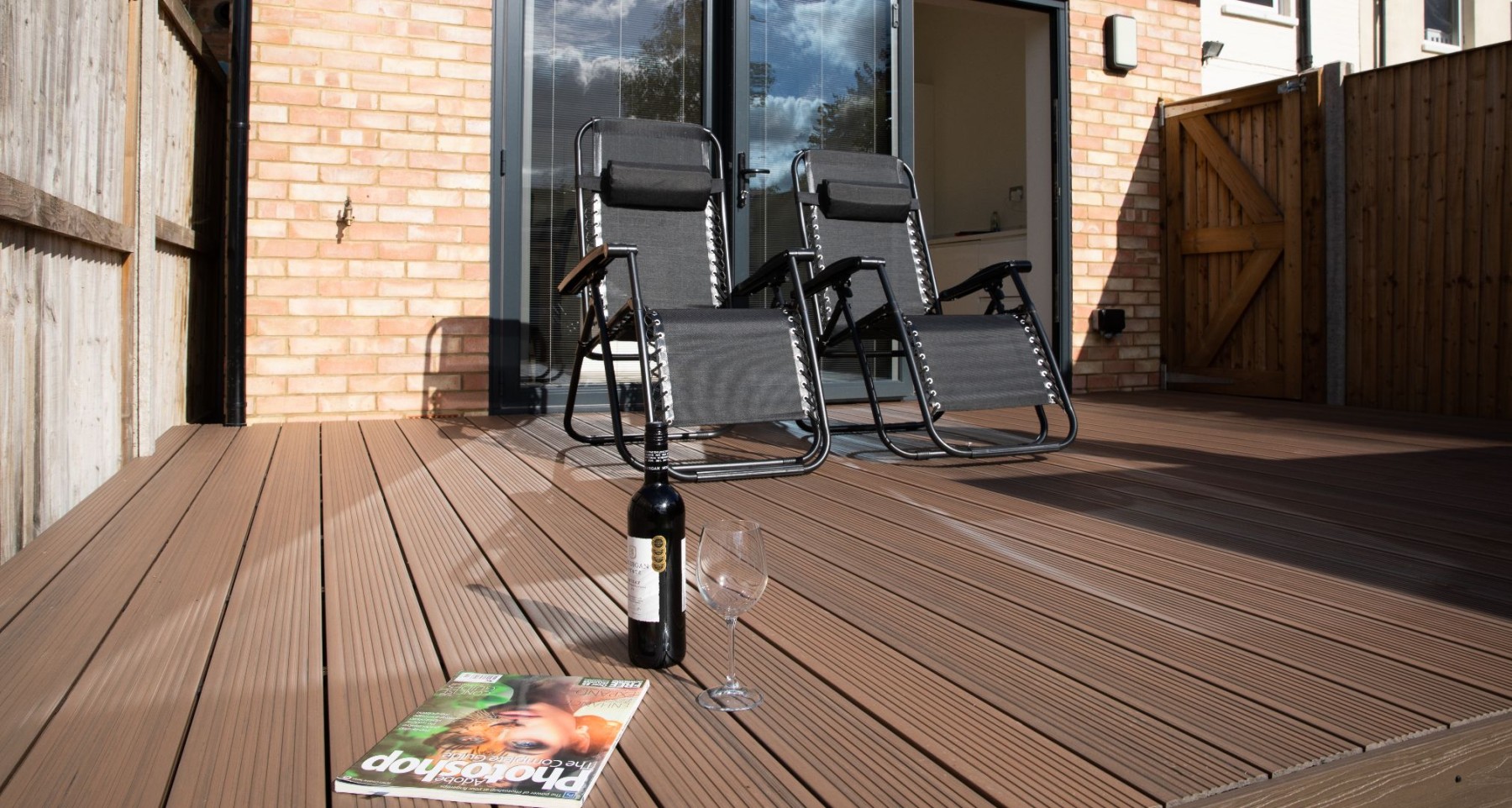 Alchemy composite decking used to transform a garden